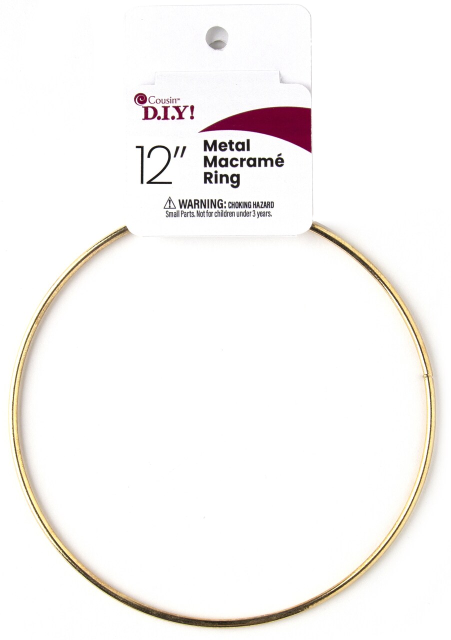 CousinDIY Metal Macrame Ring 12 Gold Michaels